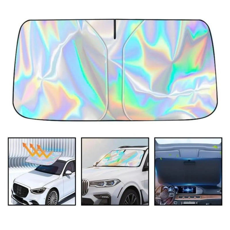 Foldable Car Windshield Sunshade | 99% UV Block | Universal Fit for Cars, SUVs & Trucks