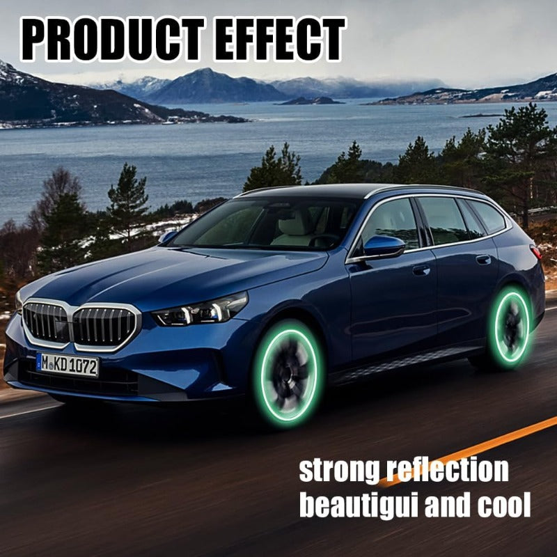 Waterproof Reflective Rim Stickers – Night Visibility Wheel Decals