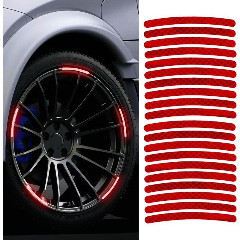 Waterproof Reflective Rim Stickers – Night Visibility Wheel Decals
